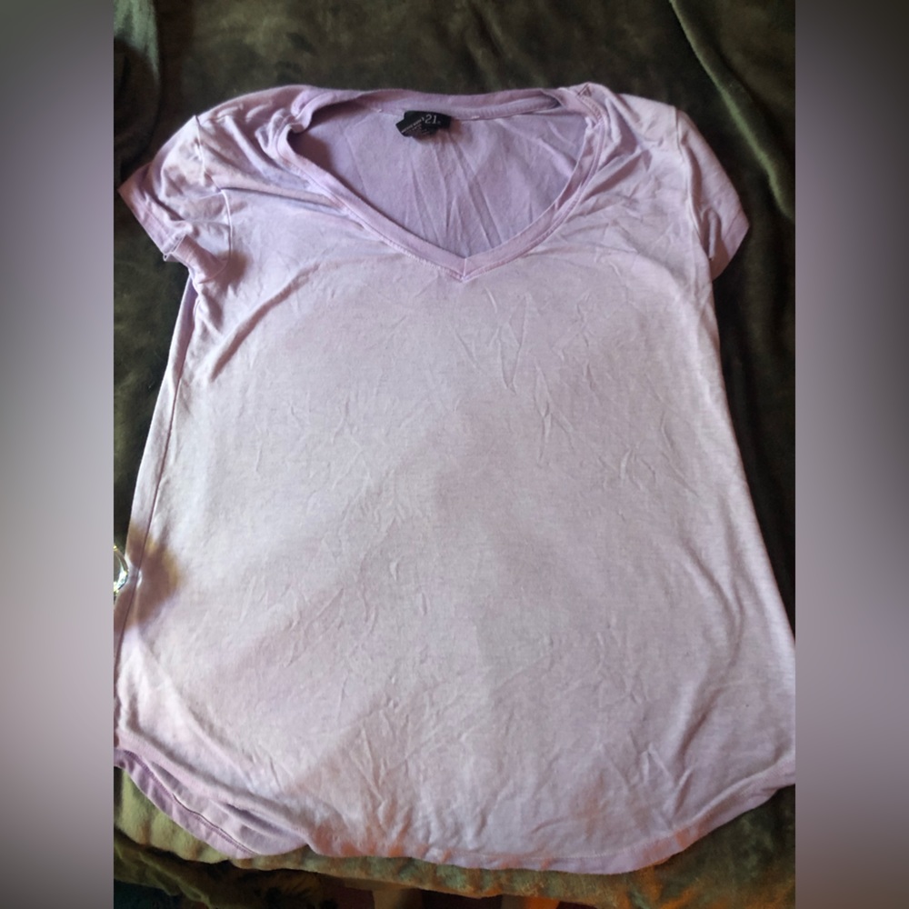 Excellent used condition lavender V-neck